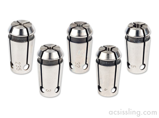 Proxxon 5-Piece Collet Set for PF230 and FF230  474685 / 24144 