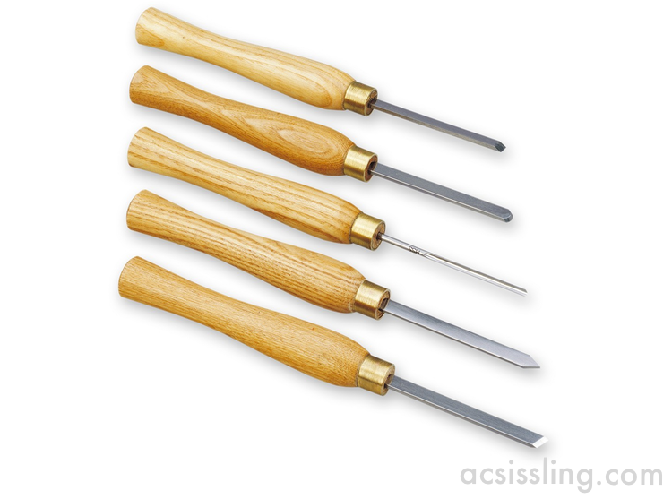 Proxxon 5-Piece HSS Woodturning Chisel Set 475240 / 27023 