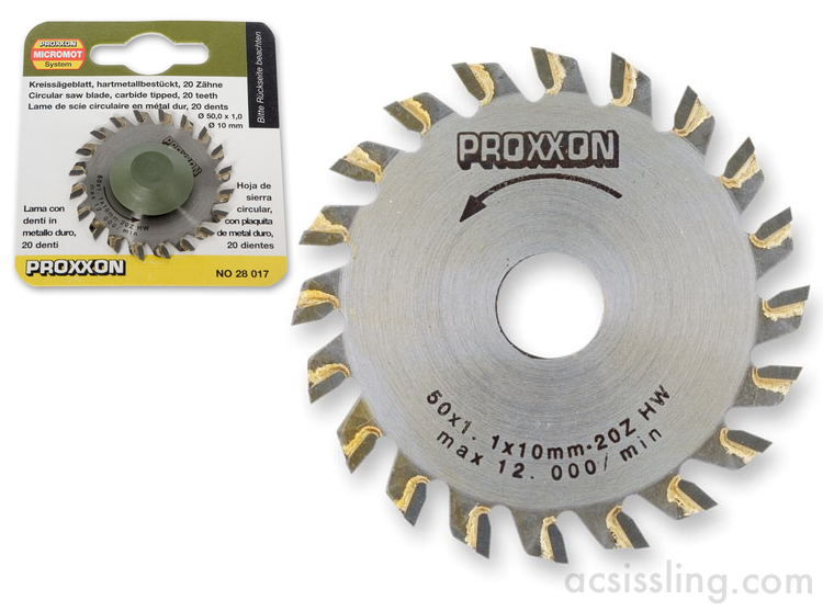 Proxxon TCT Blade 50mm 20T for KS230 702075 / 28017 