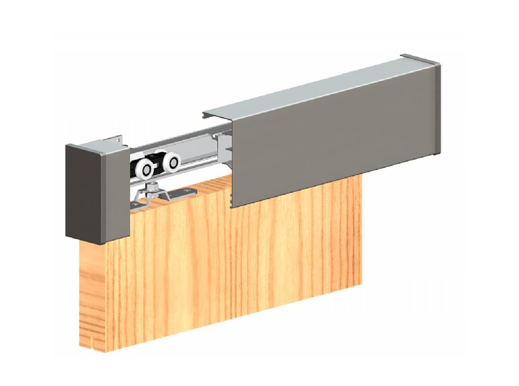 Rothley HERKULES Top Cover Pelmet Kit with End Caps and Brush Pile for Door Thickness to 45mm