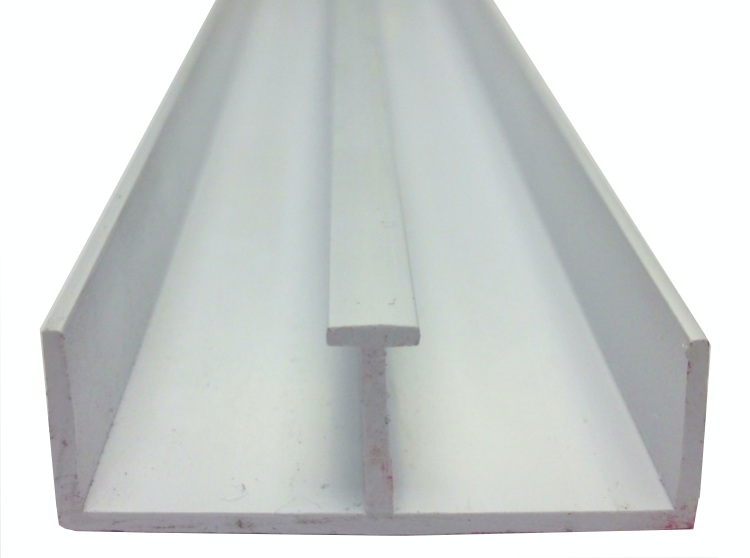 Plain Double Plastic Sliding 'T' Channels for 15mm to 19mm Panels 