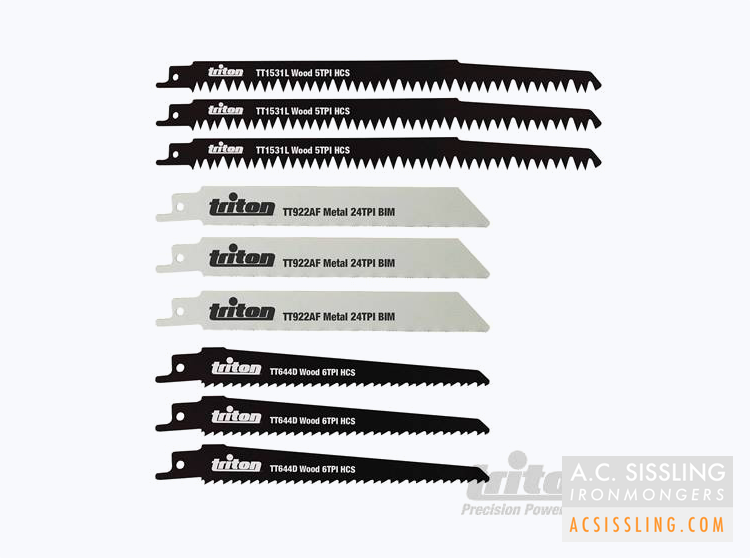 Triton 465874 Recip Saw Blade Set 10-Piece  