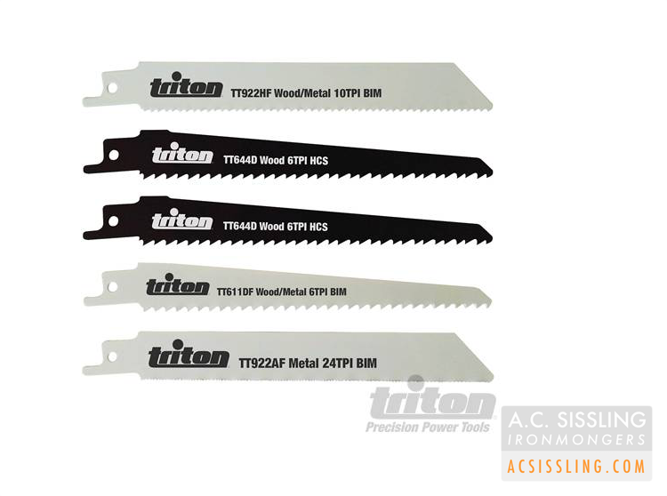 Triton 954242 Recip Saw Blade Set 5-Piece  