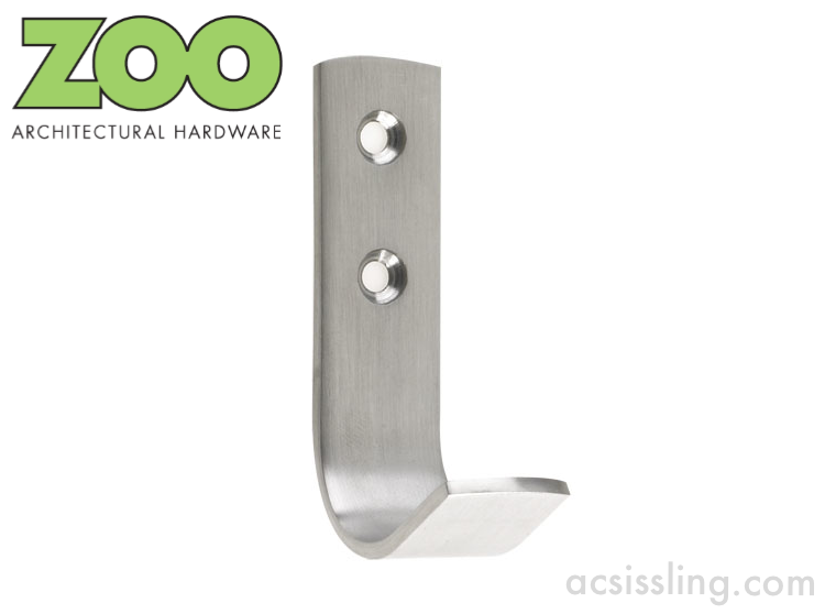 Zoo ZAS72 Flat Strip Stainless Robe Hook  