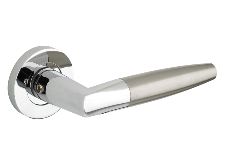 Zoo ZPZ110 ATLANTA Lever on Screw Rose Dual Finish CPSN 