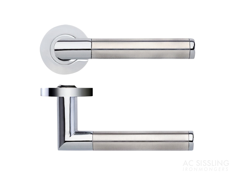 Zoo ZPZ170 LUNA Lever on Screw Rose Dual Finish CPSS 