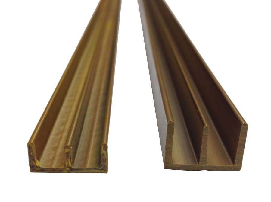 Plain Double Plastic Sliding Channels for 6mm Glass or Board 