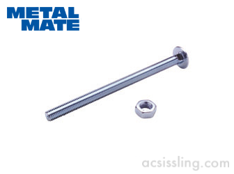 Carriage Bolts Cup Square Hex (CSH) & Nuts Zinc Plated  - M6 - M8 - M10 - M12 