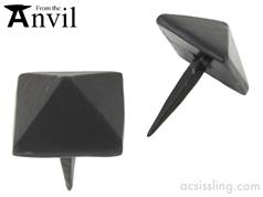 From The Anvil Powder Coated Pyramid Door Stud Black  33193  33194  33195 