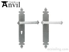 From The Anvil Tudor Lever Handles 57mm Centre PEWTER  33608  33609 