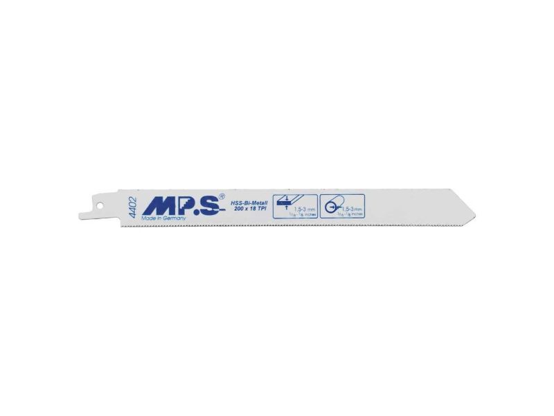 MPS 4402 Reciprocating Blades for METAL BiMetal 18TPI 200mm 