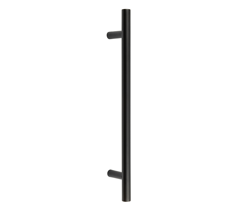 Frelan Nero JMB219B Guardsman Pull Handle 400x19mm (300mm c/c) Matt Black Bolt Thru 