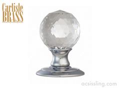 Carlisle ICE AC020 Facetted Cystal Ball Mortice Knobs (Concealed Fix) 