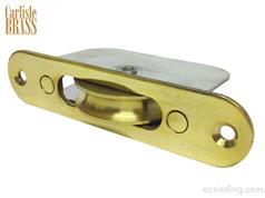 Carlisle AQ96 Series Radius Forend Heavy Duty Sash Axle Pulleys - Brass Wheel 