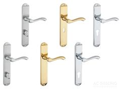 Fulton & Bray ARUNDEL Lever Collection - 245 x 42mm LONG Backplate (incl DIN sizes) FB031 / FB031EP / FB031EP72 / FB032 /