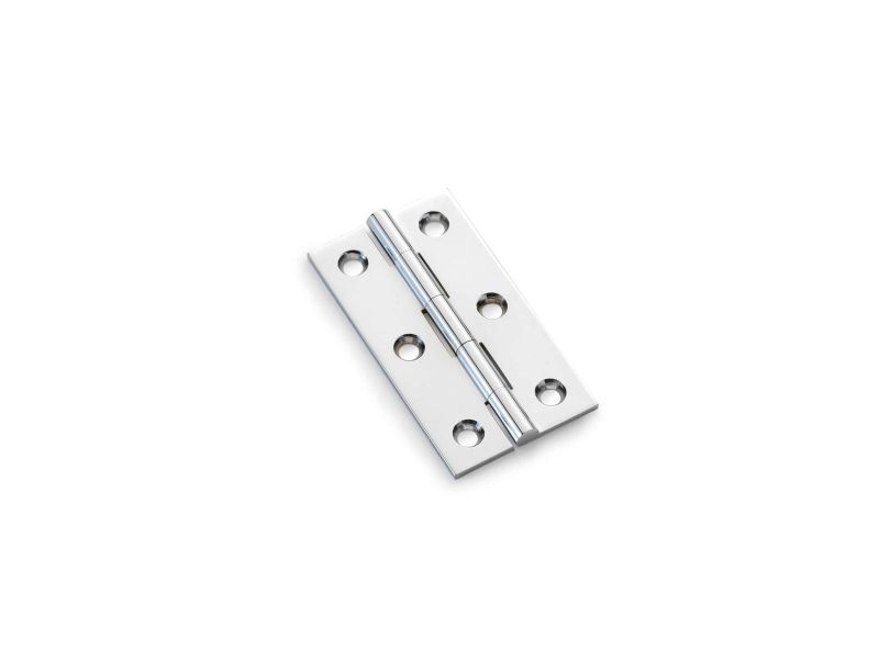 Alexander and Wilks Heavy Pattern Solid Brass Cabinet Butt Hinge - Pair 