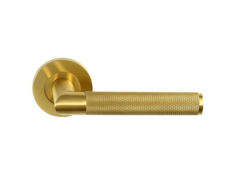 Alexander & Wilks - AW210 Harrier Knurled Lever on Round Rose 