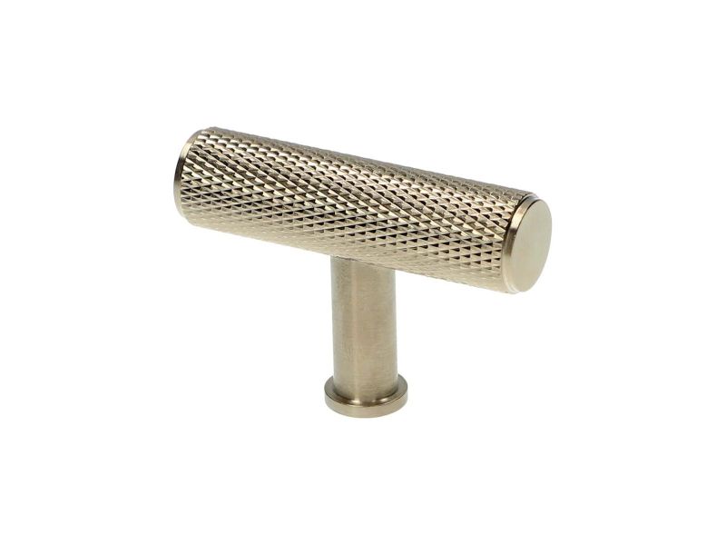 Alexander & Wilks - AW801 Crispin Knurled T-Bar Cupboard Knob 