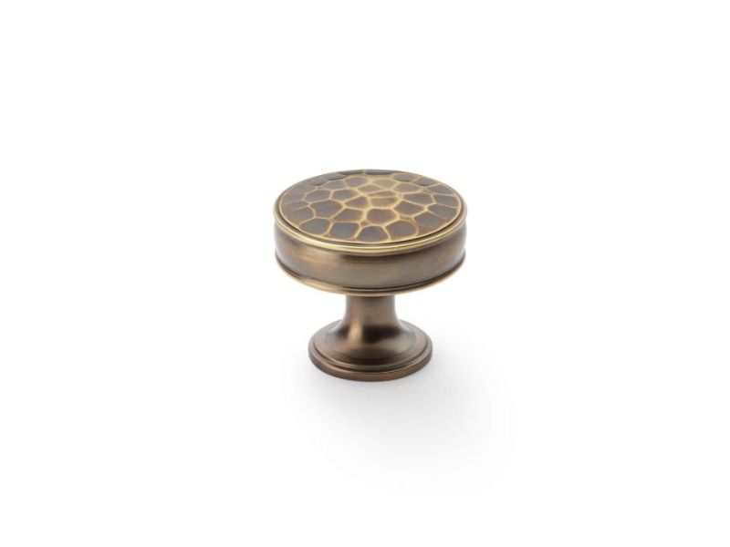 Alexander and Wilks Lynd Hammered Cabinet Knob 