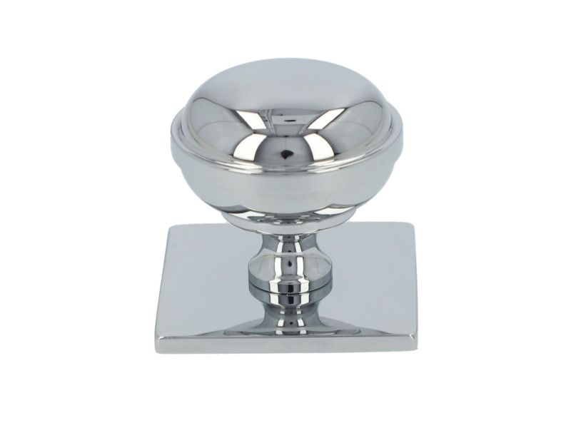 Alexander & Wilks - Quantock AW826 Cupboard Knob on Square Plate 