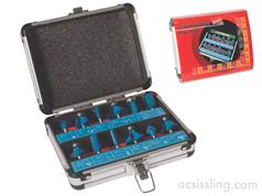 DART 1/4' Router Bit Set 12 Pce