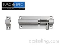 Eurospec BBT Series Straight Stainless Barrel Bolts 