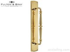 Fulton & Bray FB106 Ornate Pull Handle on Backplate 