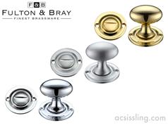 Fulton & Bray FB42 Series Thumb Turns with Release for Glass Knob Range 