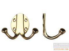 Fulton & Bray FB71 Ball End Double Robe Hooks 