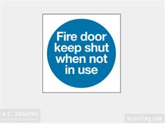 Fire Door Keep Shut When Not In Use  