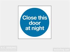 Close This Door At Night  