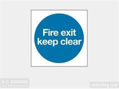 Fire Exit Keep Clear  