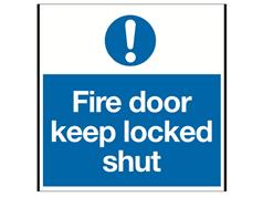 Fire Door Keep LockedShut Exclamation Mark  