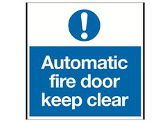 Automatic Fire Door K/C  Exclamation Mark  