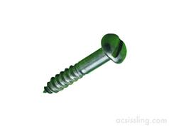 Round Head Steel Slotted Woodscrews - Black Japanned Finish 