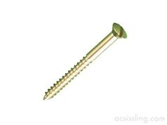 Wood Screw BRASS Raised Head Slotted  