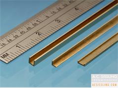 Albion Alloys CC Metric Brass C-Channel 305mm Lengths 