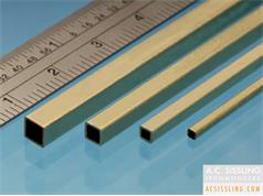 Albion Alloys SSB Metric Brass Square Tube 305mm Lengths 