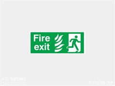 Fire Exit / Running Man / Right Signs  