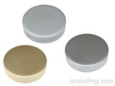 F25 25mm Internally Threaded Disc Coverhead Caps (Mirror Screws) 