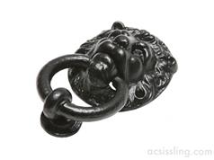 Kirkpatrick 896 Lion Head Door Knocker Large Black Antique