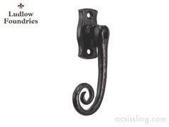 Ludlow Foundries Locking Espagnolette Casement Fastener Black Antique 