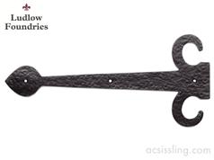 Ludlow Foundries Sword Hinge Front Black Antique 