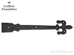 Ludlow Foundries Fleur De Lys Hinge Front Black Antique 