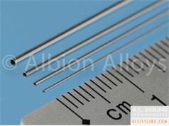 Albion Alloys MAT Metric Aluminiun Precision Micro Tube   305mm Lengths 0.3mm to 1.0mm Diameter