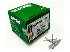 SPAX-M MDF Countersunk Pozi Screws Bright Zinc Plated 