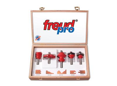 Freud 95 10050 5 Piece Cabinet And Moulding Router Bit Set 1 2