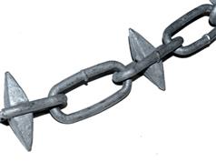 Spiked Alternate Link Decorative Chain Hot Dip Galvanised 
