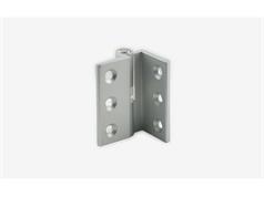 ULTIMA Cubicle Rise/Fall Cranked Hinges Satin Anodised Aluminium (Handed) 