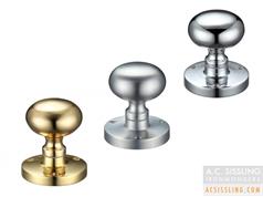 Zoo ZCB35 Economy Mortice Mushroom Knobs  